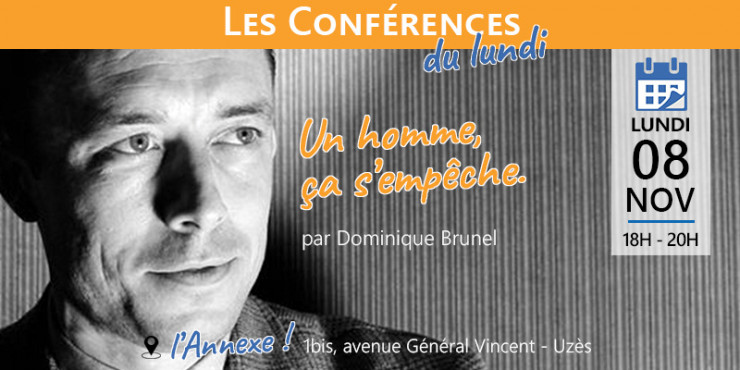 08/11 | Les conférences du lundi : Un hommes, ça s'empêche