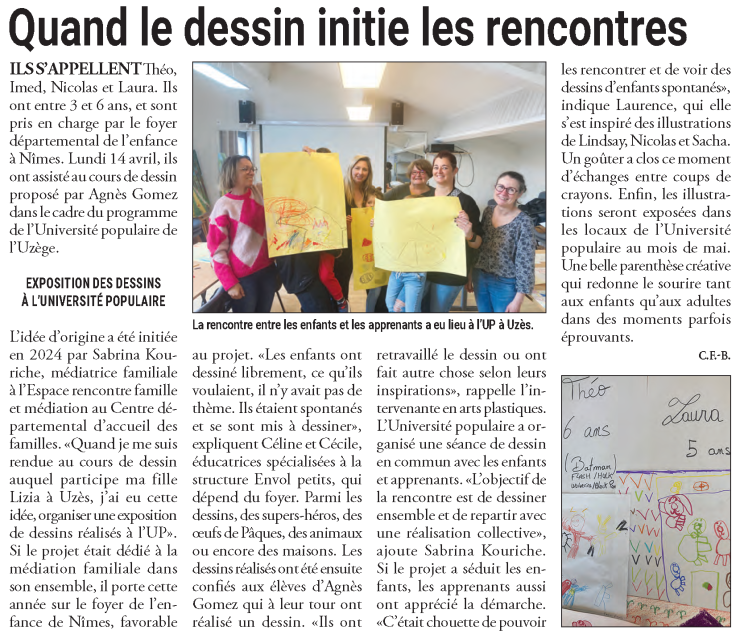 Quand le dessin initie les rencontres 