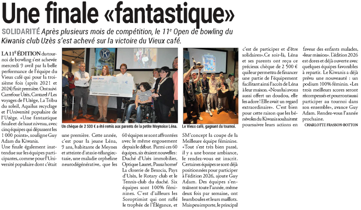 Une finale «fantastique»