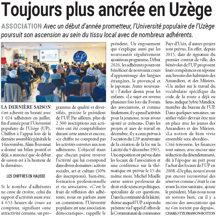 Toujours plus ancrée en Uzège