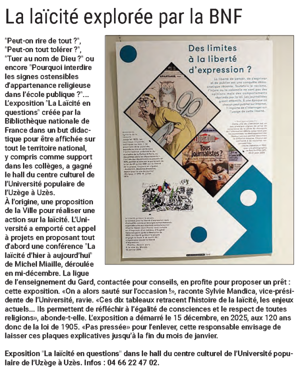 La laïcité explorée par la BNF