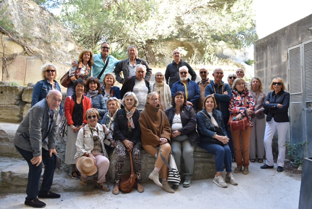 Sortie aux Baux-de-Provence pour les cours d'espagnol de Claude