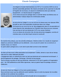 Portrait de benevole claude campagne